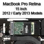 250GB SATA 6G Blade SSD Low Profile Module for MacBook Pro Retina 15 inch 2012 / Early 2013 Models [Model ID 10,1]
