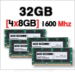 32GB (4 x 8G) DDR3L SDRAM 1600 Mhz 204-pin SODIMM Memory Modules kit